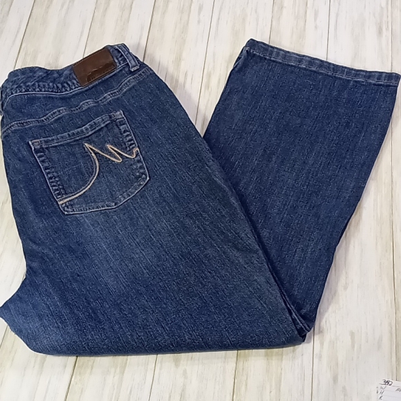 Maurices Denim - Maurices Curvy Straight Leg Blue Jeans Size 20 Short
